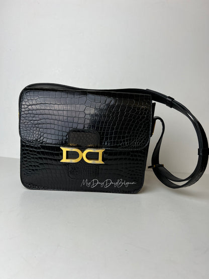 Delvaux Bourgogne crossbody bag crocodile 1976