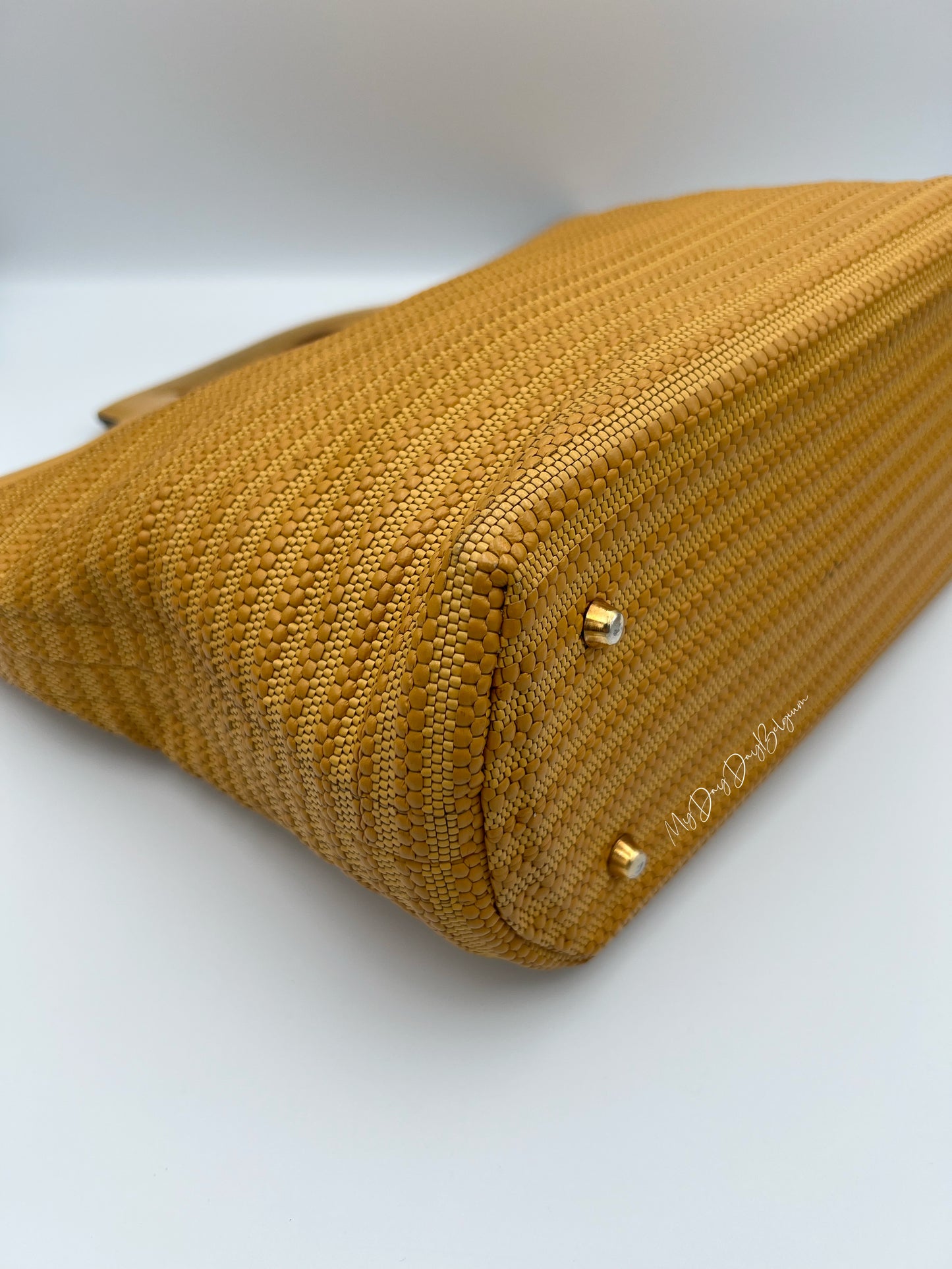 Delvaux toile de cuir top handle