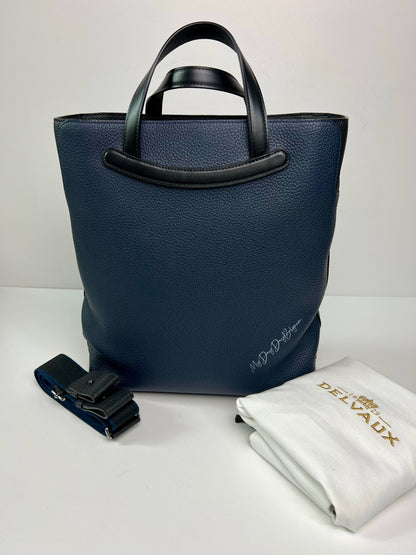 Delvaux Magritte Tote Crossbody / Shoulder Bag Navy Blue 2019