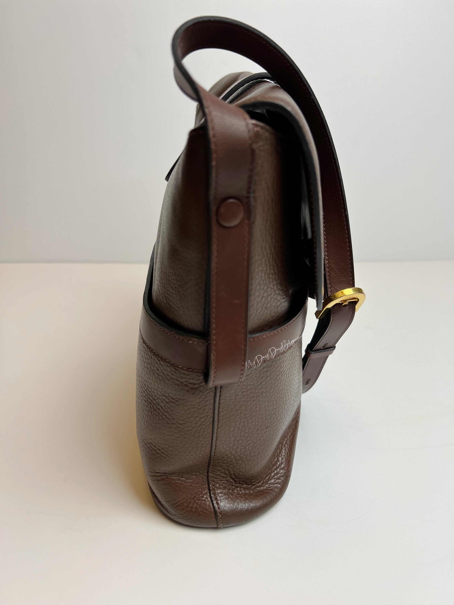 Delvaux vintage brown crossbody bag 1990s