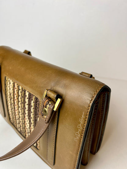 Delvaux Vintage Top Handle Brown 1965