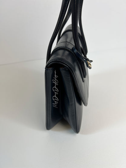 Delvaux Vintage Top Handle Navy 1966