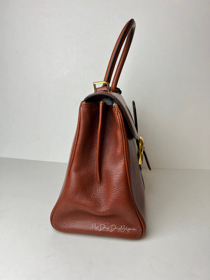Delvaux Brillant Top Handle Camel 1990's