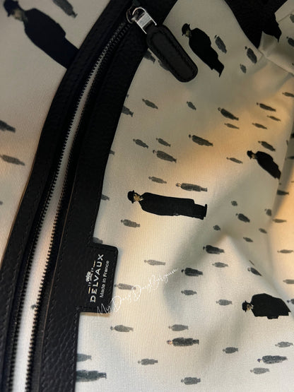 Delvaux Magritte  D-off Top Handle Black / Ivory 2023