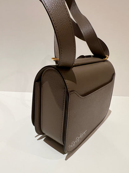 Delvaux Lingot Crossbody / Shoulder Bag Taupe 2022