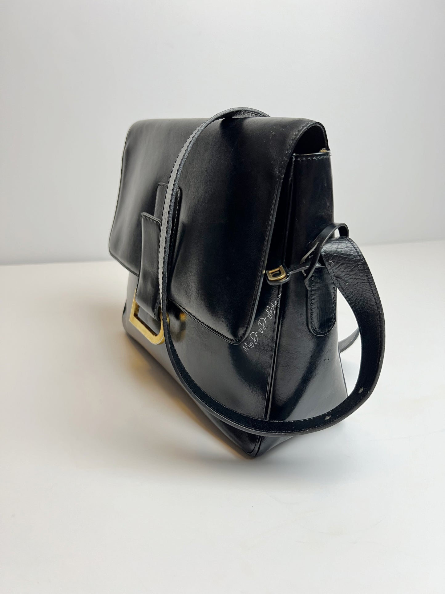 Delvaux Poirier crossbody/shoulder bag 1977 black