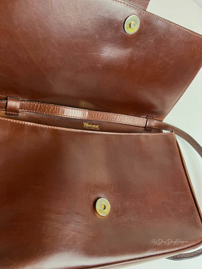 Delvaux Vintage Crossbody / Shoulder Bag Brown 1970's