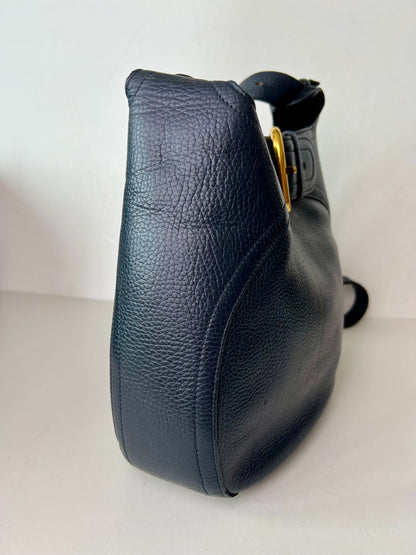 Delvaux Souverain Crossbody / Shoulder Bag Black 1997
