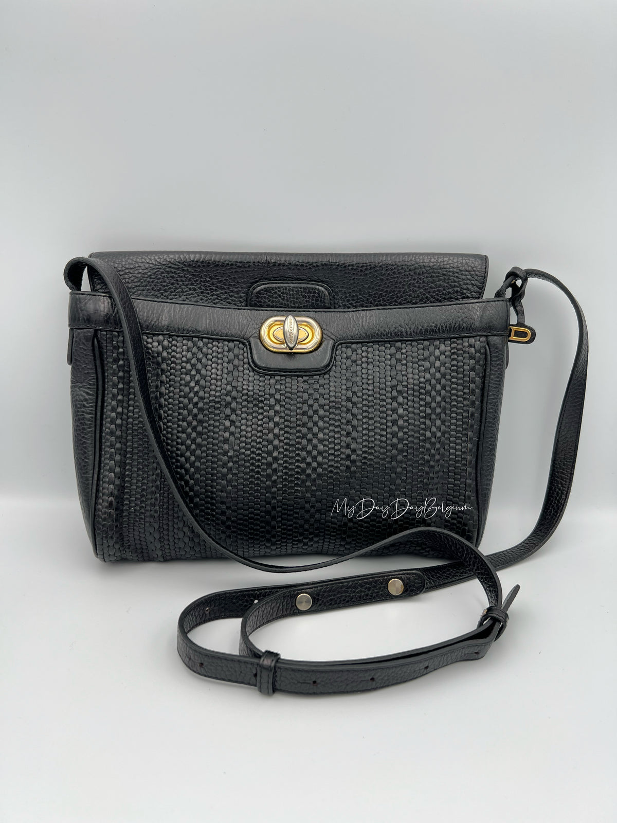 Vintage Delvaux toile de cuir 1992 MM