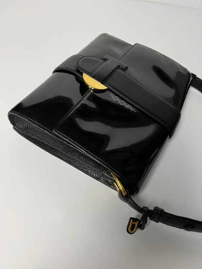 Delvaux Vintage Crossbody / Shoulder Bag Black 1988