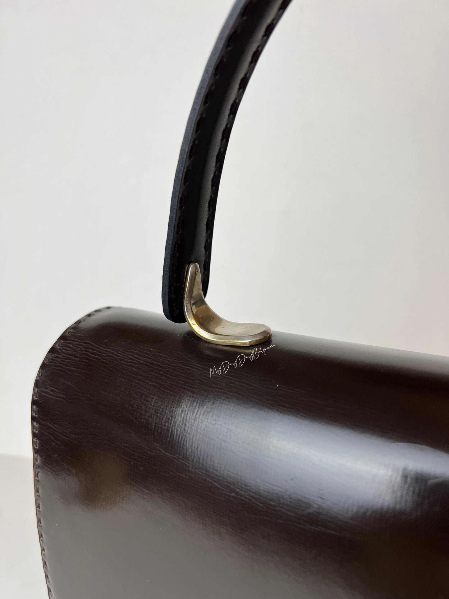 Delvaux vintage top handle handbag 1970