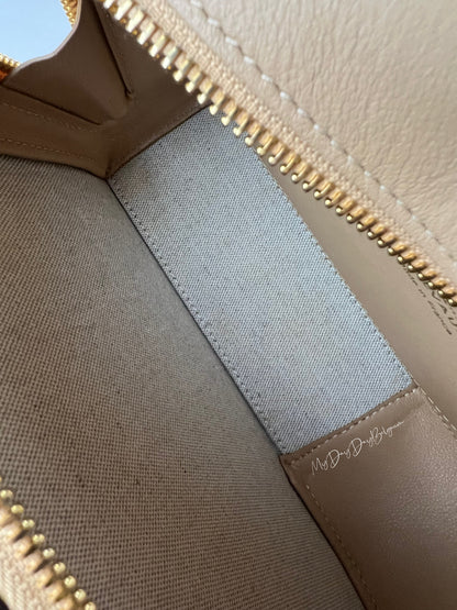 Delvaux Pin Cross Over Zele Calf Latte Crossbody / Shoulder Bag Beige 2022