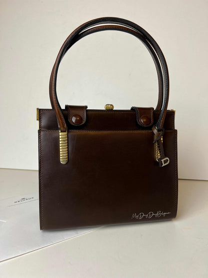 Delvaux Vintage Top Handle Brown 1967