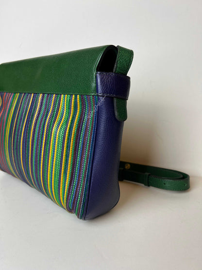 Delvaux Merlot Crossbody / Shoulder Bag Green - Multicolour 1992
