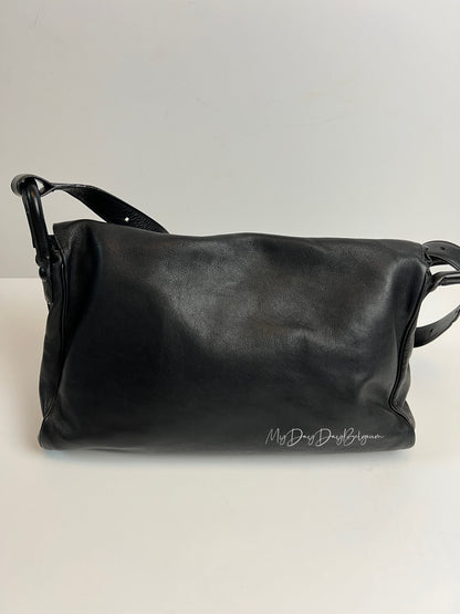 Delvaux Brillant Bridon Crossbody / Shoulder Bag Black 2000's