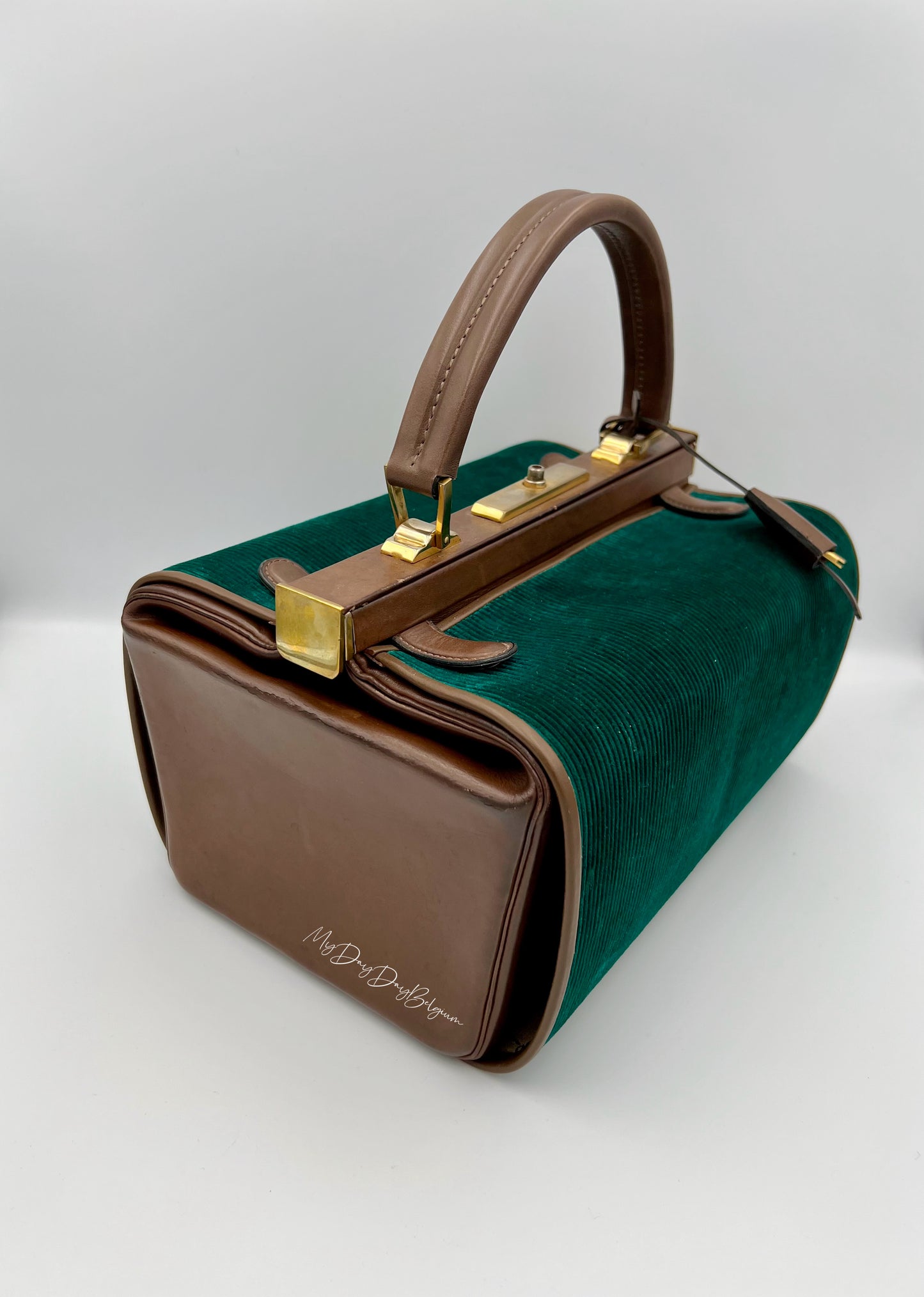 Delvaux Vintage "Doctor Bag" Top Handle brown 1962