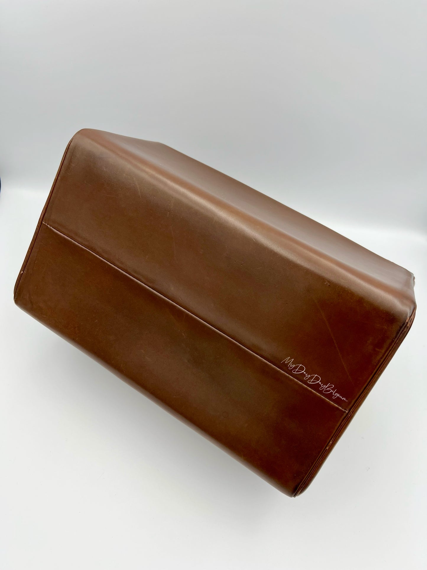 Delvaux Vintage "Doctor Bag" Top Handle brown 1962