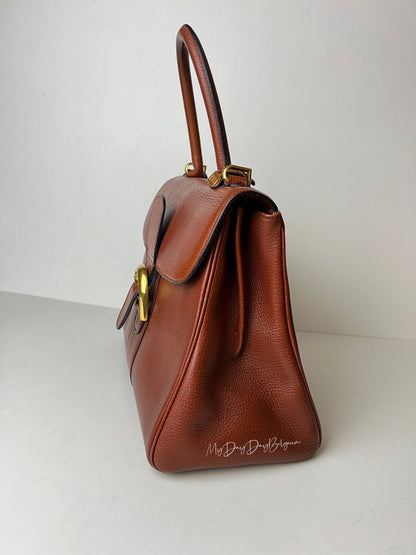 Delvaux Brillant Top Handle Camel 1990's