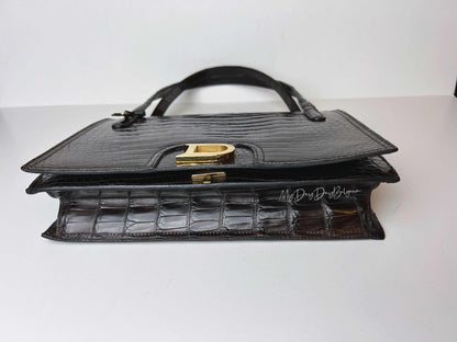 Delvaux Vintage Top Handle Brown 1973
