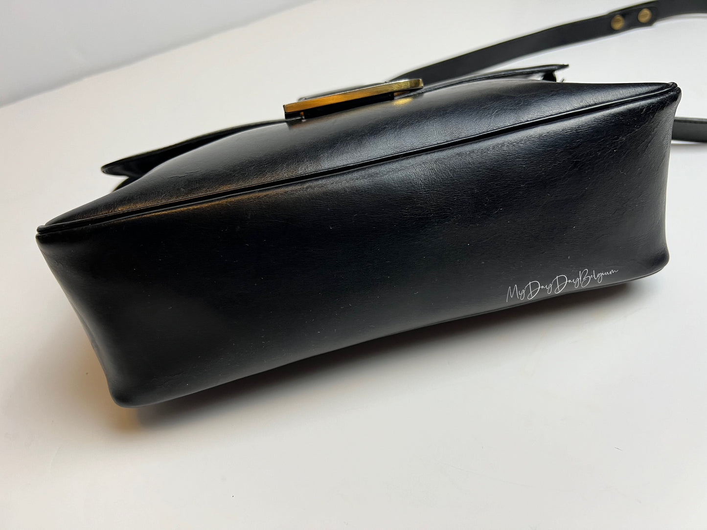 Delvaux Poirier crossbody/shoulder bag 1977 black