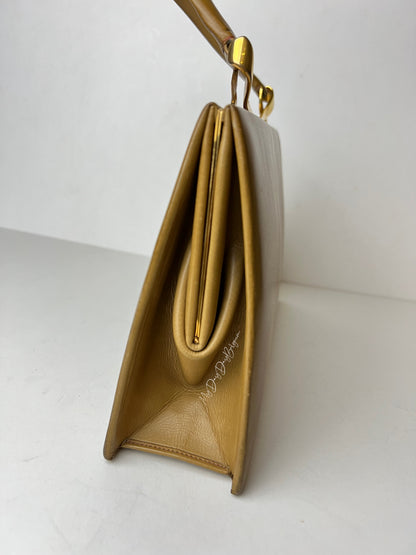 Delvaux Leadership + Wallet Top Handle Camel 1958