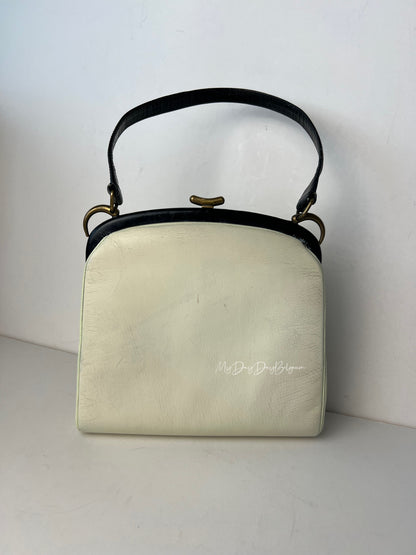 Delvaux Vintage Crossbody / Shoulder Bag White 1957