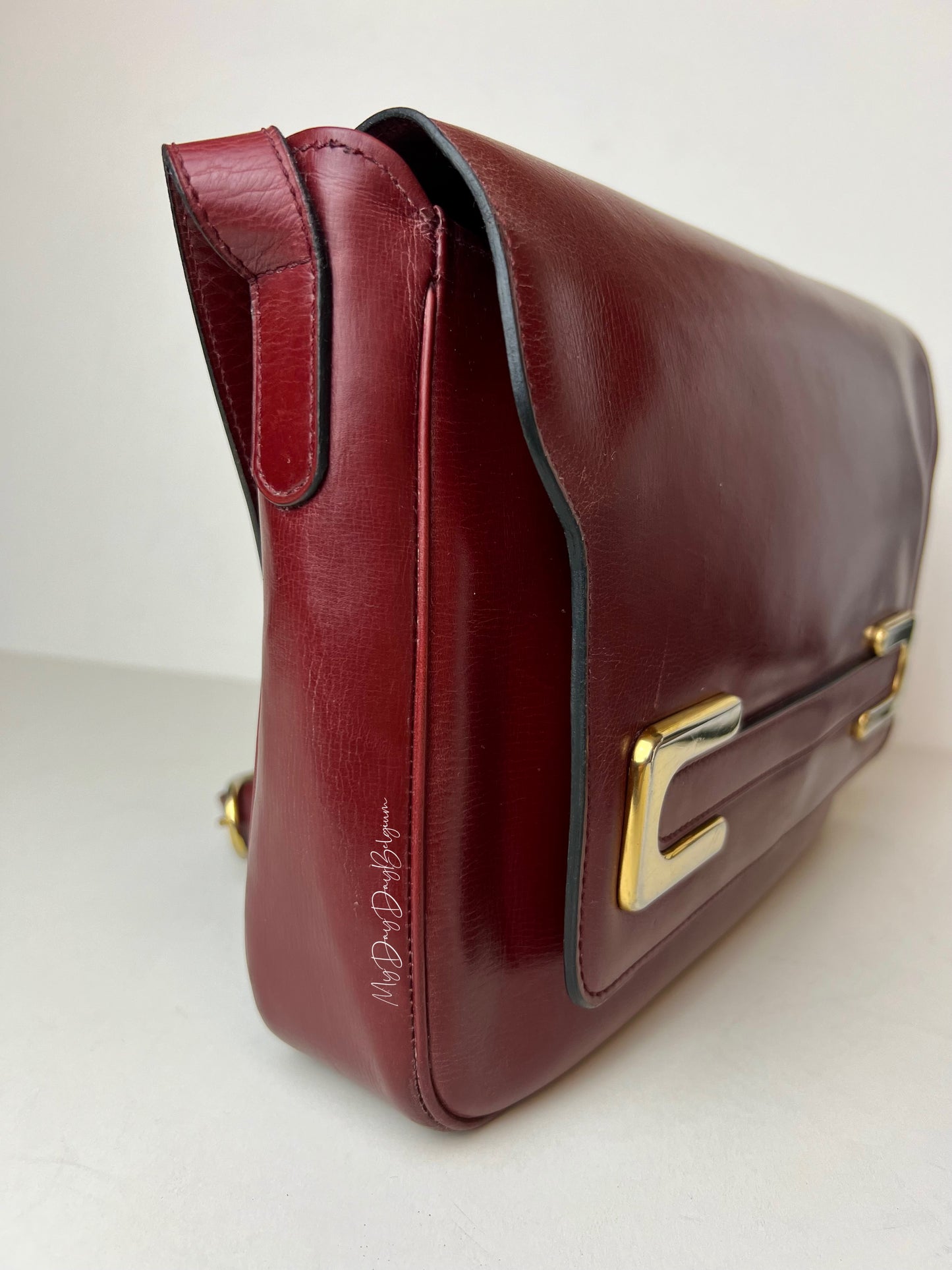 1980’s Delvaux crossbody bordeaux