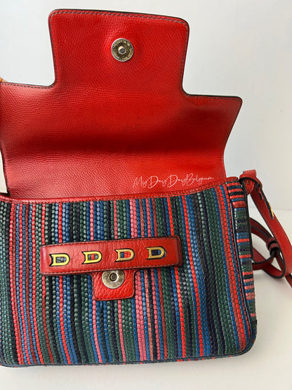 Delvaux Malbec Crossbody / Shoulder Bag Red - Multicolour 1989