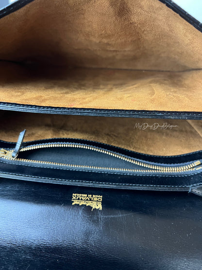 Delvaux Bourgogne crossbody bag crocodile 1976
