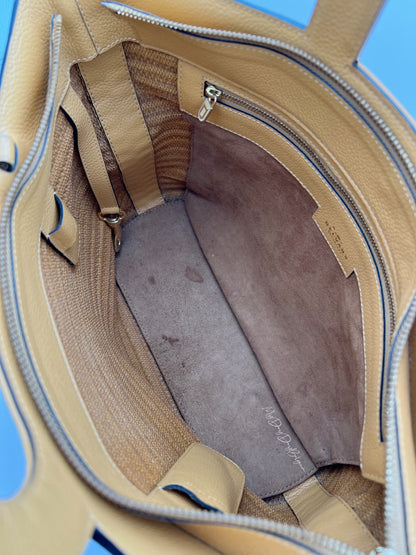 Delvaux toile de cuir top handle