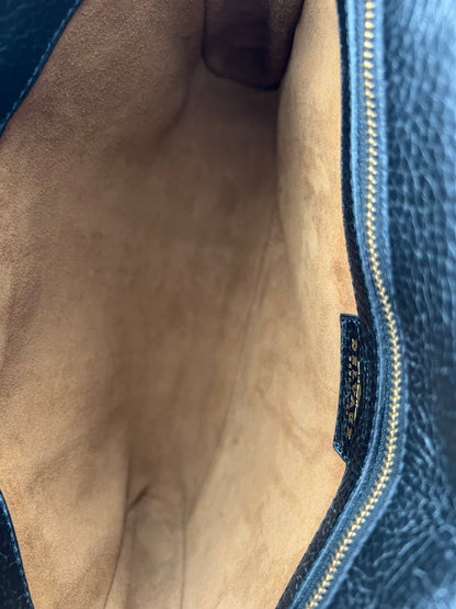 Delvaux Merlot toile de cuir shoulder/crossbody bag MM 1992