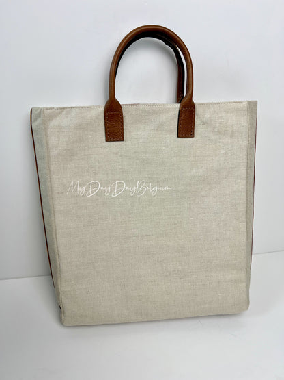Upcycled Delvaux Tote Bag