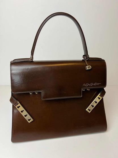 Delvaux Tempête Top Handle Brown 1967