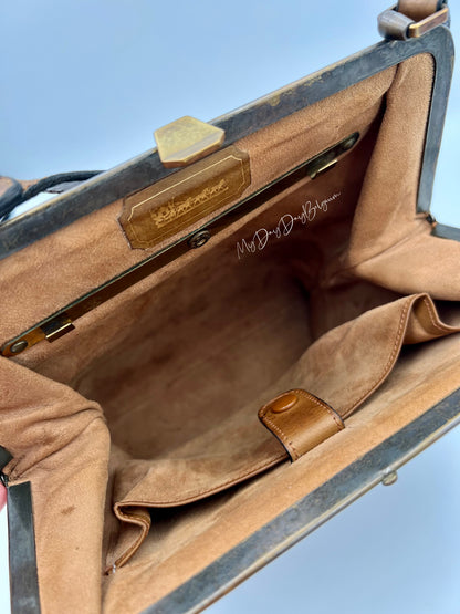 Vintage Delvaux top handle shoulder bag 1961