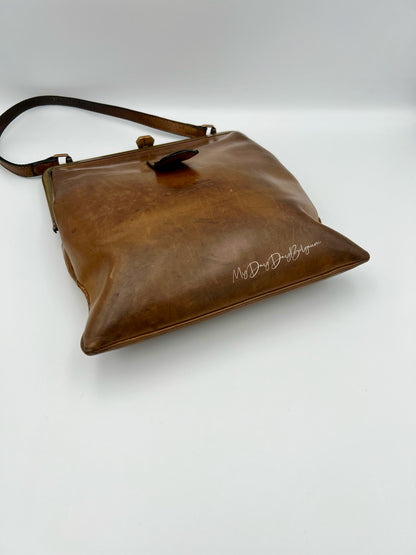 Vintage Delvaux top handle shoulder bag 1961