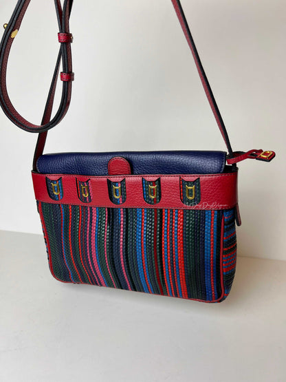 Delvaux Gamay Crossbody / Shoulder Bag Red - Multicolour 1989