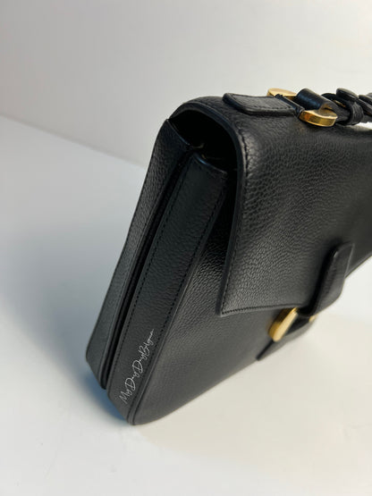 Delvaux Vintage Crossbody / Shoulder Bag Black 1989