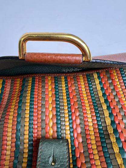 Delvaux Vintage Crossbody / Shoulder Bag Orange - Multicolour 1994
