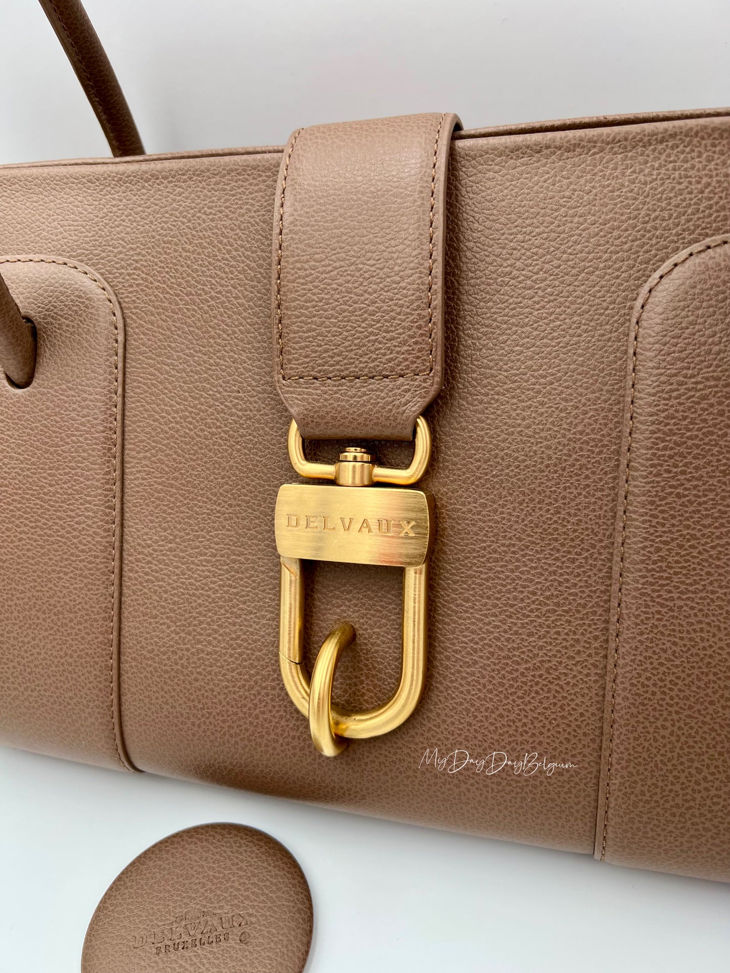 Delvaux Georges Top Handle Taupe 2004