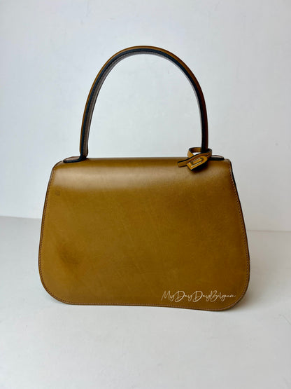 Delvaux Vintage Top Handle Camel 1965
