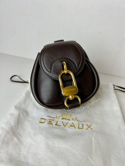 Delvaux Cerceau miniature belt purse bag black 1990's