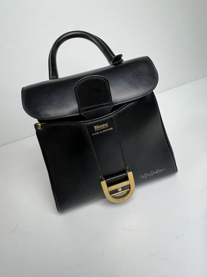 Delvaux Brillant Top Handle Black 1970's