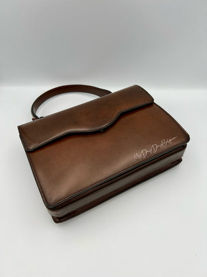 Vintage Delvaux top handle box calf 1967