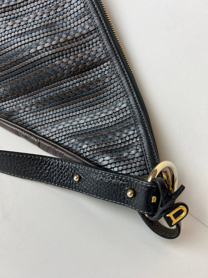 Delvaux Vintage Crossbody / Shoulder Bag Black / Brown 2000