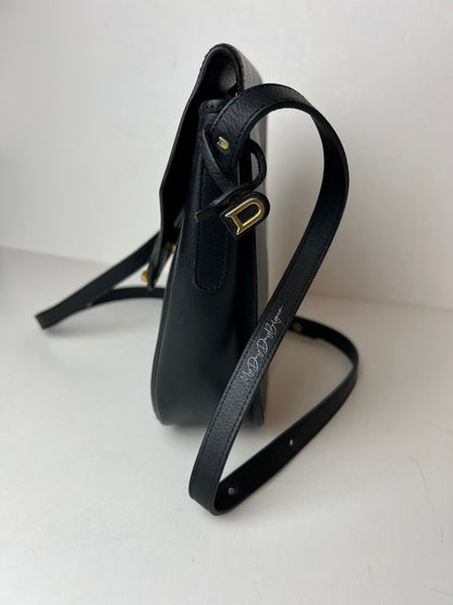 Delvaux Vintage Crossbody / Shoulder Bag Navy Blue 1990's