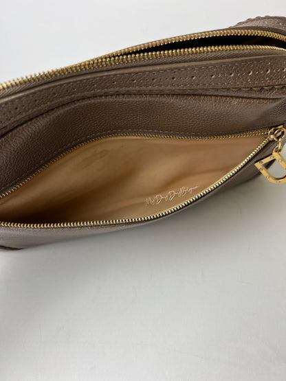 Delvaux Vintage Crossbody / Shoulder Bag Taupe 2008