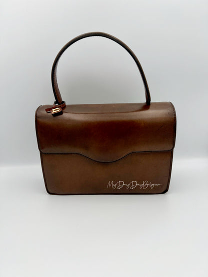 Vintage Delvaux top handle box calf 1967
