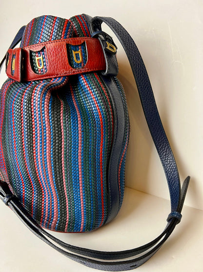 Delvaux Vintage Crossbody / Shoulder Bag Red - Multicolour 1988