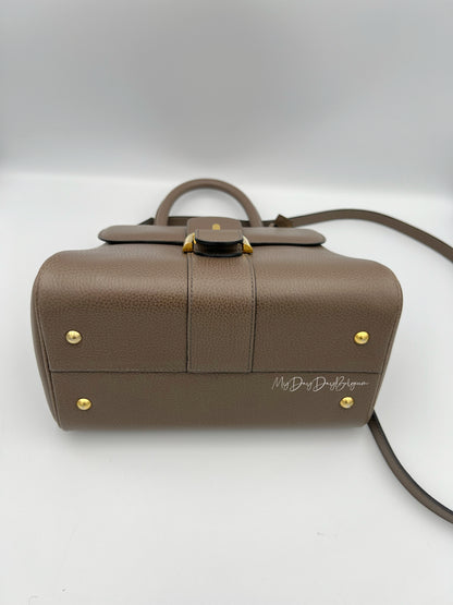 Vintage Delvaux Brillant in Taupe PM early 90s