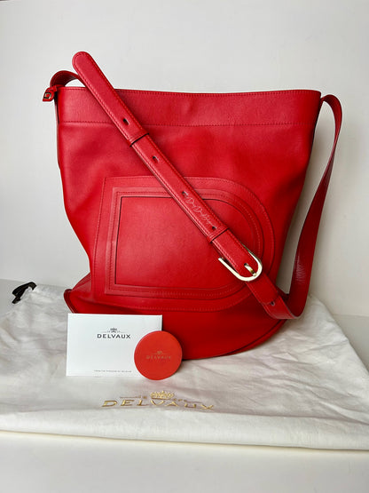Delvaux Le Pin Crossbody / Shoulder Bag Red 2021